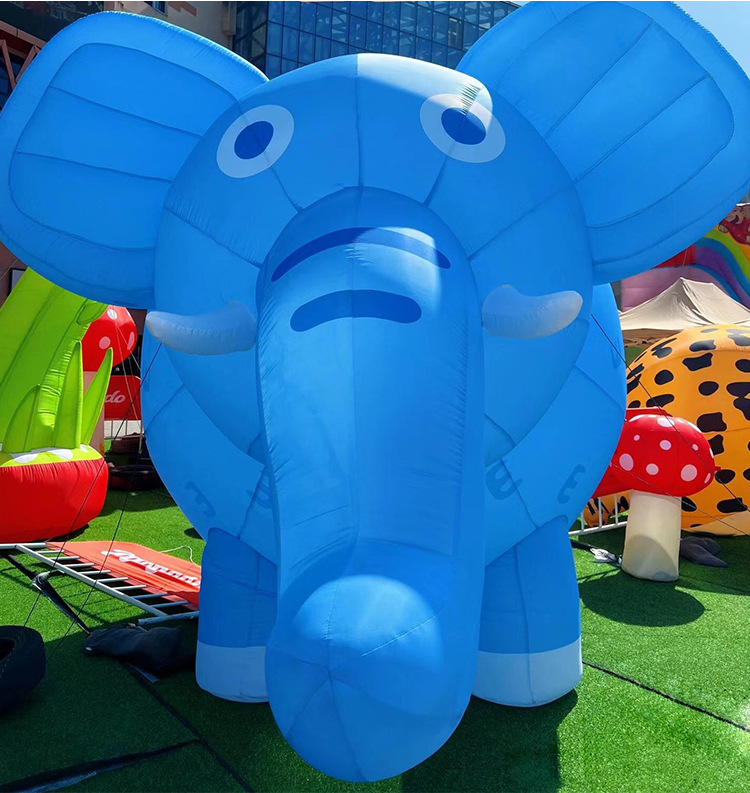 充氣膨脹動物園卡通老虎大象長頸鹿斑馬戶外商場發(fā)光美陳裝飾氣模